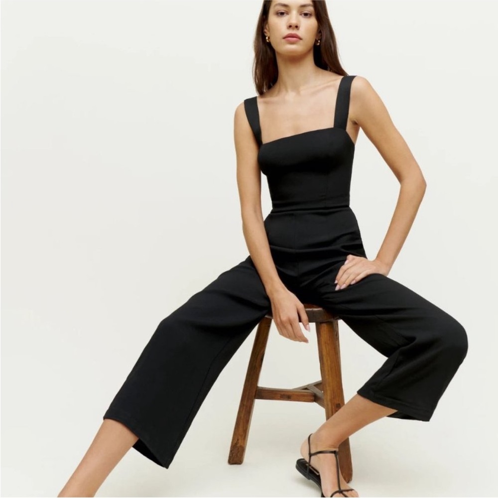 Reformation Ribbed Alva Jumpsuit Sleeveless - Picture 10 of 12